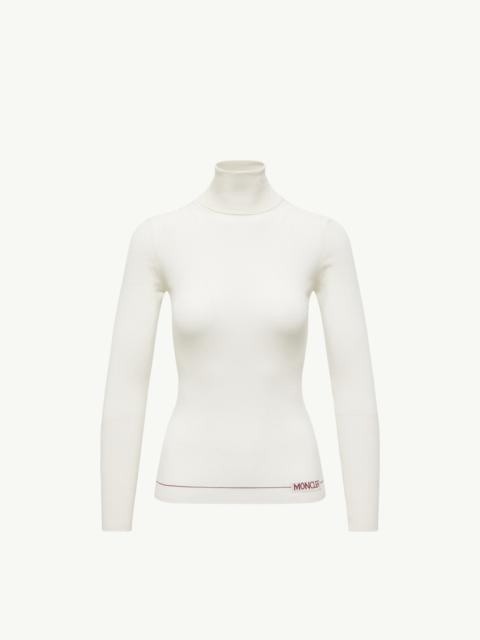 Logo Wool Turtleneck Sweater