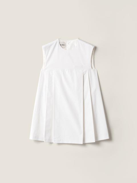 Poplin mini-dress