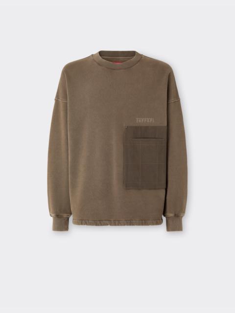 Cotton sweatshirt with pocket