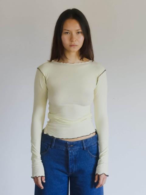 Vein Long Sleeve Tee
                  - Organic Cotton Rib