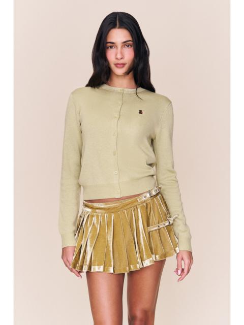 RYLAN VELVET MINI SKIRT