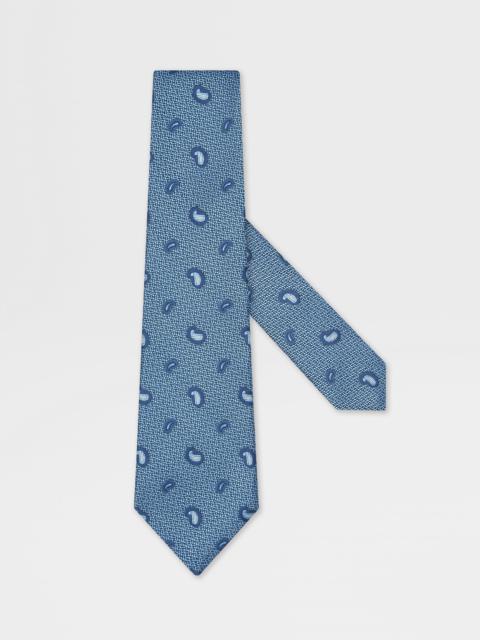 LIGHT BLUE SILK TIE