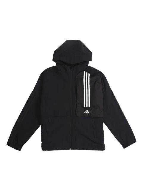 adidas Sports Woven Hooded Jacket Men Black FM9400