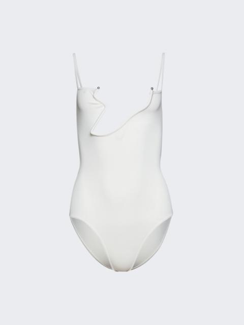 Odessa Arced Knitted Bodysuit White