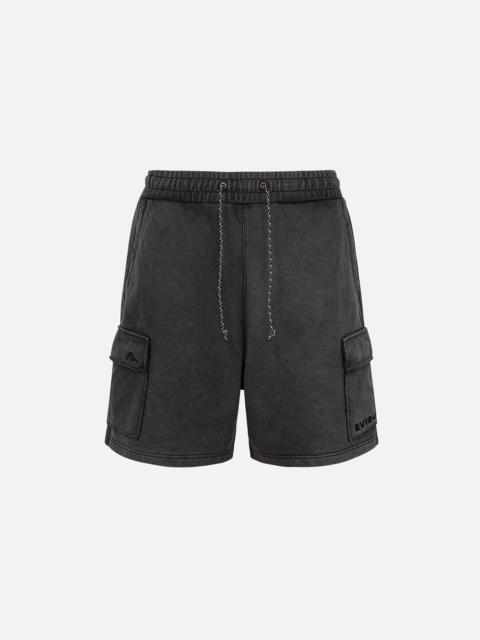 Seagull and Logo Embroidery Relax Fit Sun-Dried Finish Sweatshorts