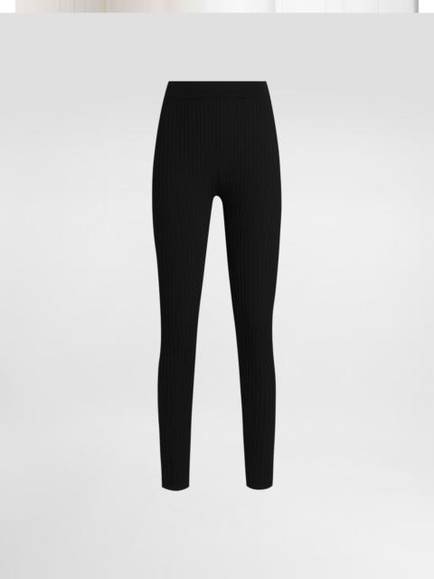 Ribbed wool leggings