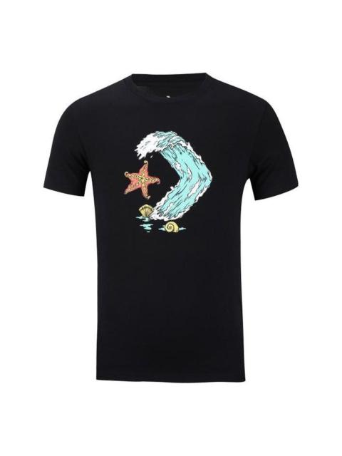 Converse Star Chevron Ocean T-Shirt 'Black' 10008087-A01