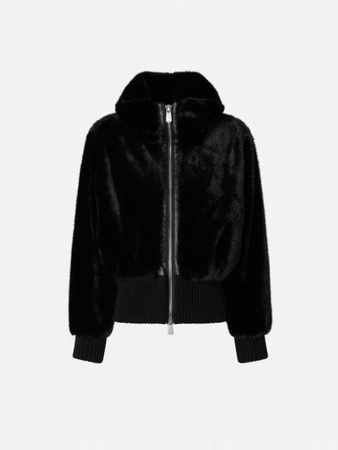 FAUX FUR BOMBER JACKET