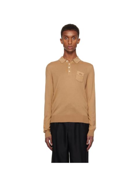 Beige Wool Polo