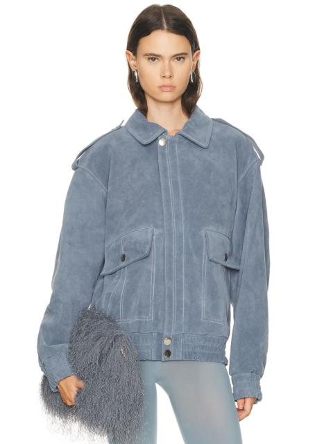 Robert Leather Bomber Jacket