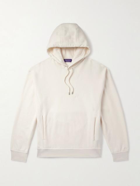 Cotton and Cashmere-Blend Jersey Hoodie Cream