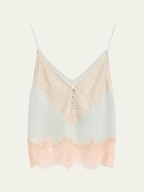 Suraiya Lace-Trim Cami Top