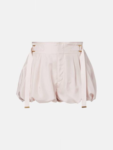 Cotton gabardine shorts