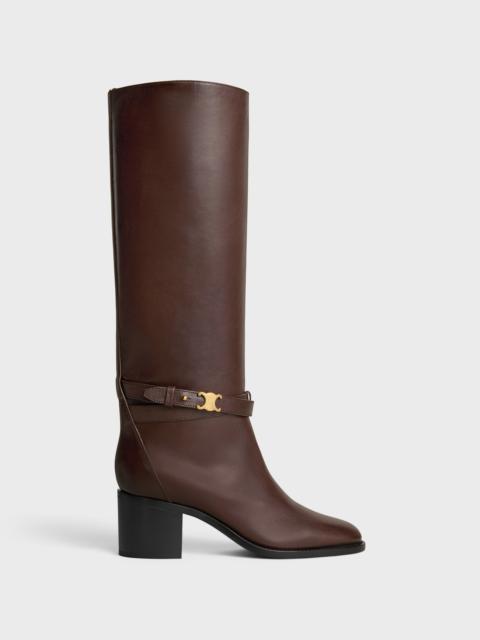 CELINE GARANCE TRIOMPHE STRAP HIGH BOOT IN CALFSKIN