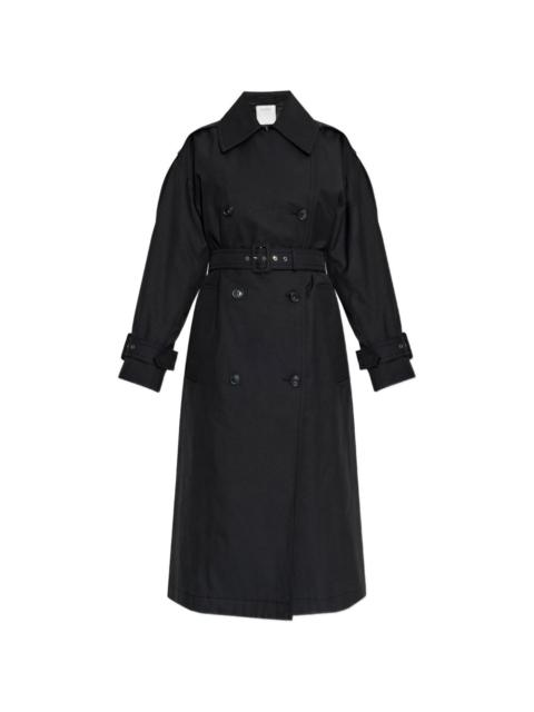 belted double-breasted coat