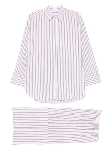 striped organic cotton tailoring