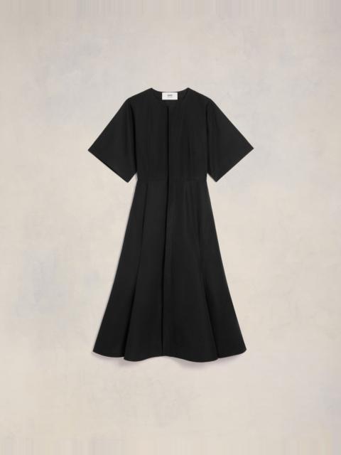 MIDI DRESS WITH HIDDEN TAB