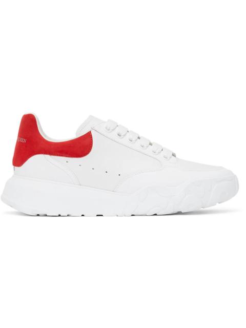 Alexander McQueen Court Trainers White Red