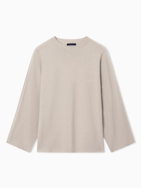 SWEATER WITH LINKS STITCH WEAVE