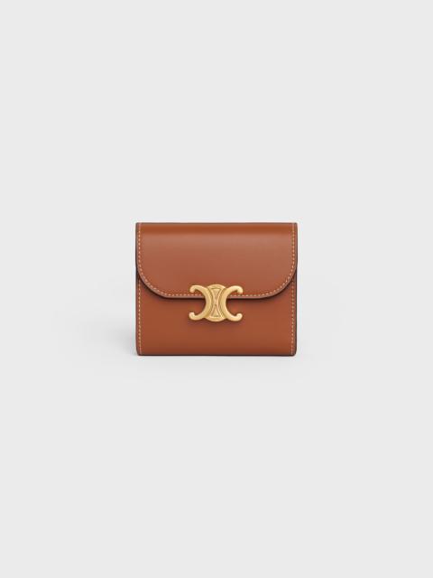 Small Wallet TRIOMPHE in Shiny Smooth Lambskin