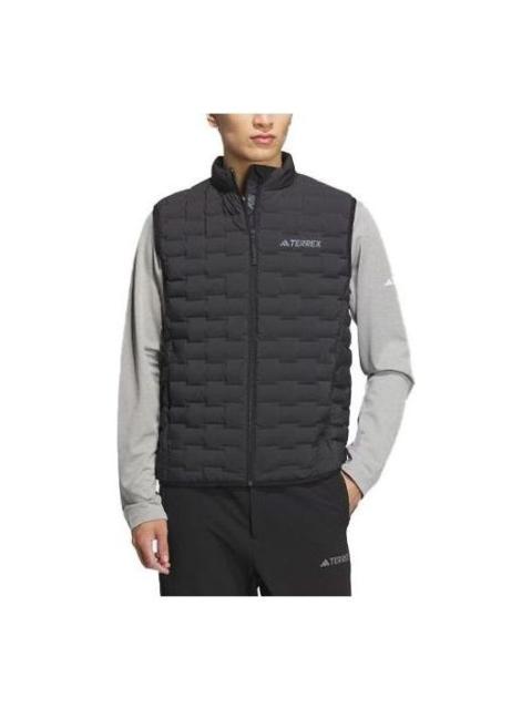 adidas Lightweight Goose Down Woven Baffle Vest 'Black' IT8695