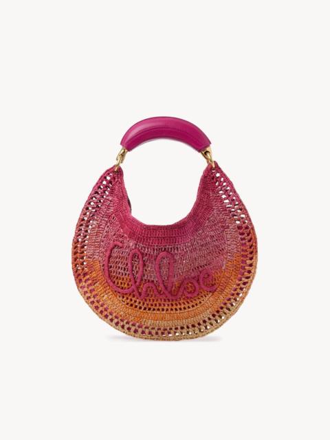 SUMMER BANANA HOBO BAG IN RAFFIA