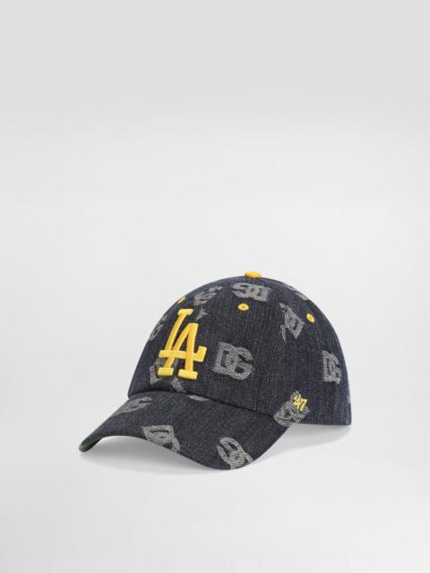 Dolce&Gabbana X ’47 Los Angeles Dodgers Baseball Cap In Denim Logo