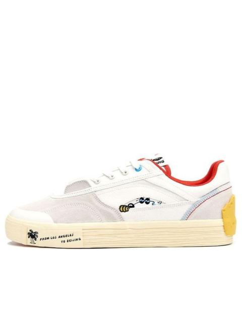 (WMNS) Li-Ning Steven Harrington x Ollie Skate Shoes 'White Grey Red' AETR004-1