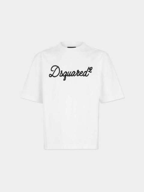 DSQUARED2 EMBROIDERED LOOSE FIT T-SHIRT