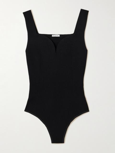 Ribbed Jersey Bodysuit