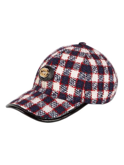 Gucci Tweed Baseball Hat 'Blue' 577822-3HH26-9060