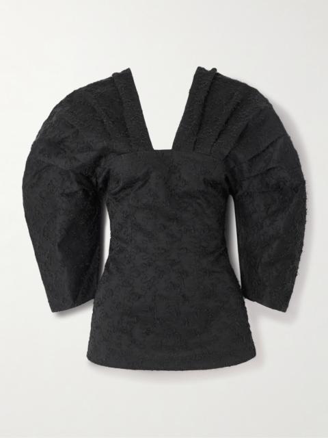 Alice Gathered Fil Coupé Organic Cotton Top