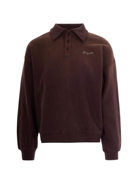 Maze embroidered polo shirt