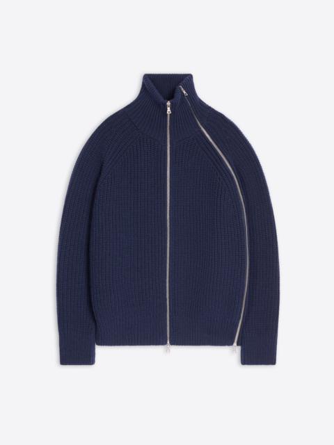 ZIPPED WOOL SWEATER