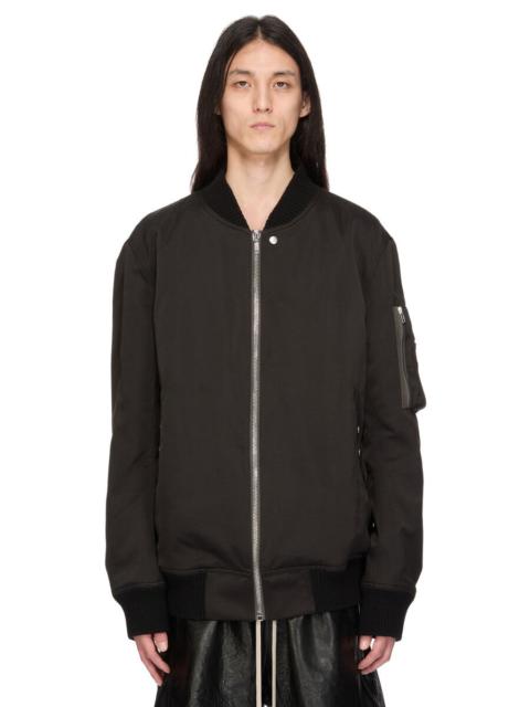 Black Temple Classic Flight Bomber Jacket