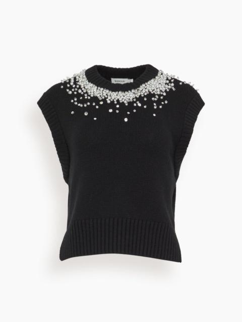 Candra Vest in Black