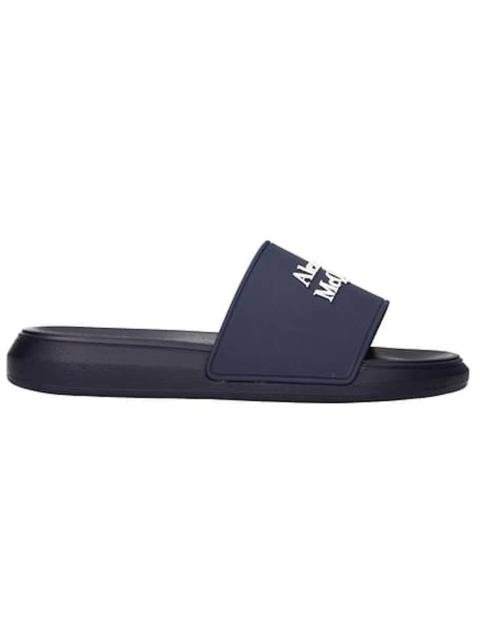 Alexander McQueen Pool Slide Navy (Women's)