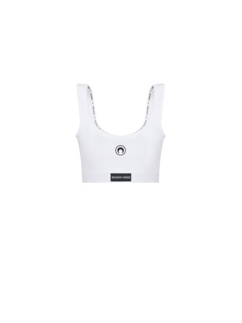 Moon Logo Stretched Jersey Sport Bra