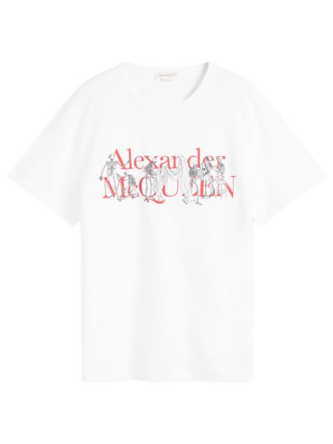 Alexander McQueen Tailor Skeleton Logo T-Shirt