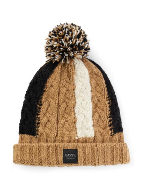 EQUESTRIAN LIGHTWEIGHT BOBBLE HAT IN SIGNATURE COLORS