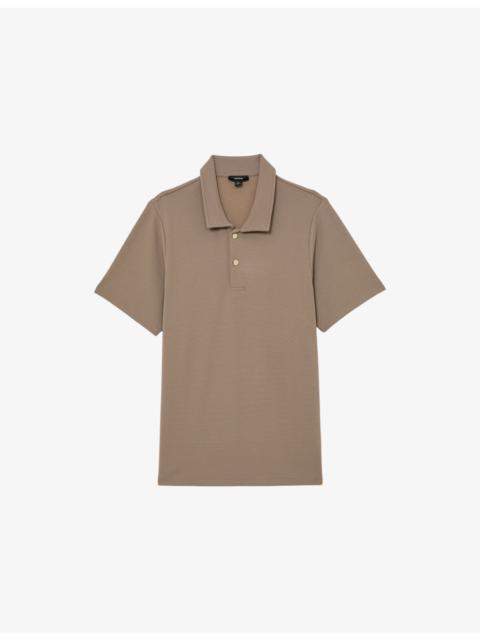 Kennedy Buttoned Textured Polo Top