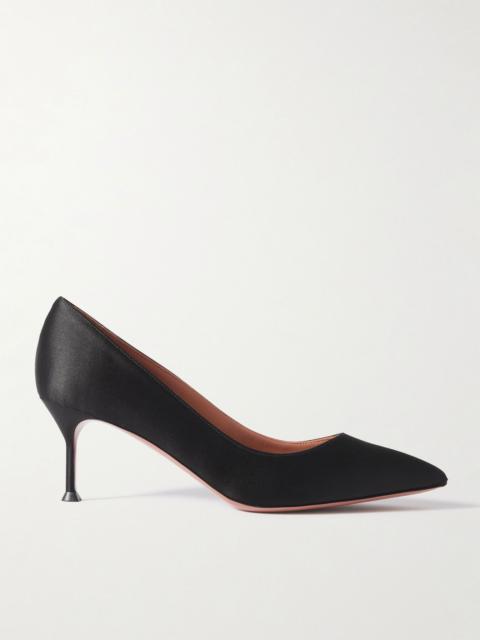 Purist 65 satin point-toe pumps Black