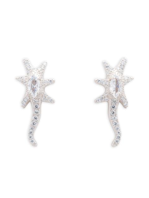 CRYSTAL CLEAR STAR TRAIL EARRINGS