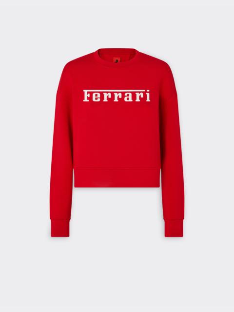 Scuba sweatshirt with Ferrari logo