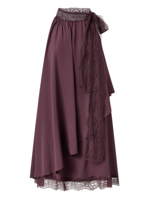 lace-detailed mini dress