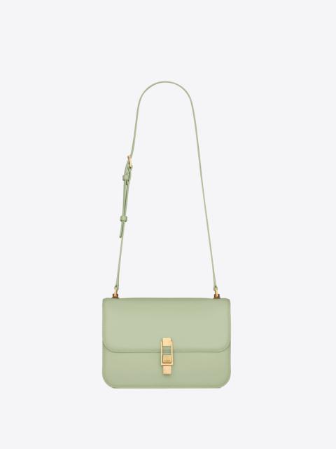 le carre satchel in box saint laurent leather