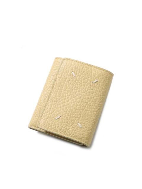 calf-leather tri-fold wallet