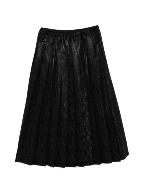 lace pleated skirt