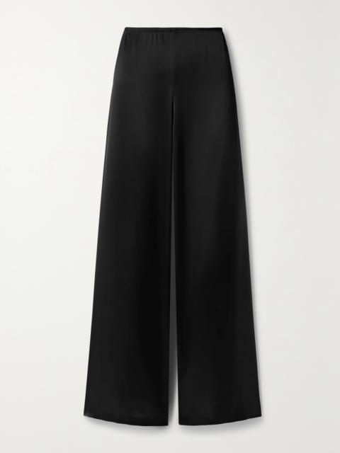 Barb Satin Wide-leg Pants