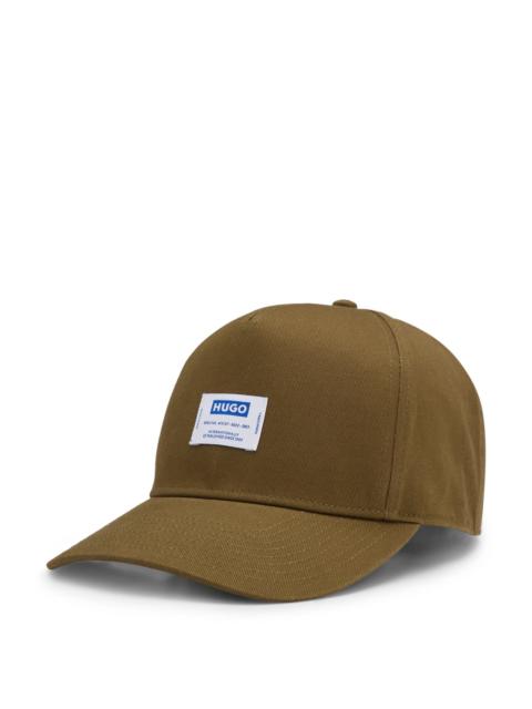 COTTON-TWILL CAP WITH LOGO LABEL